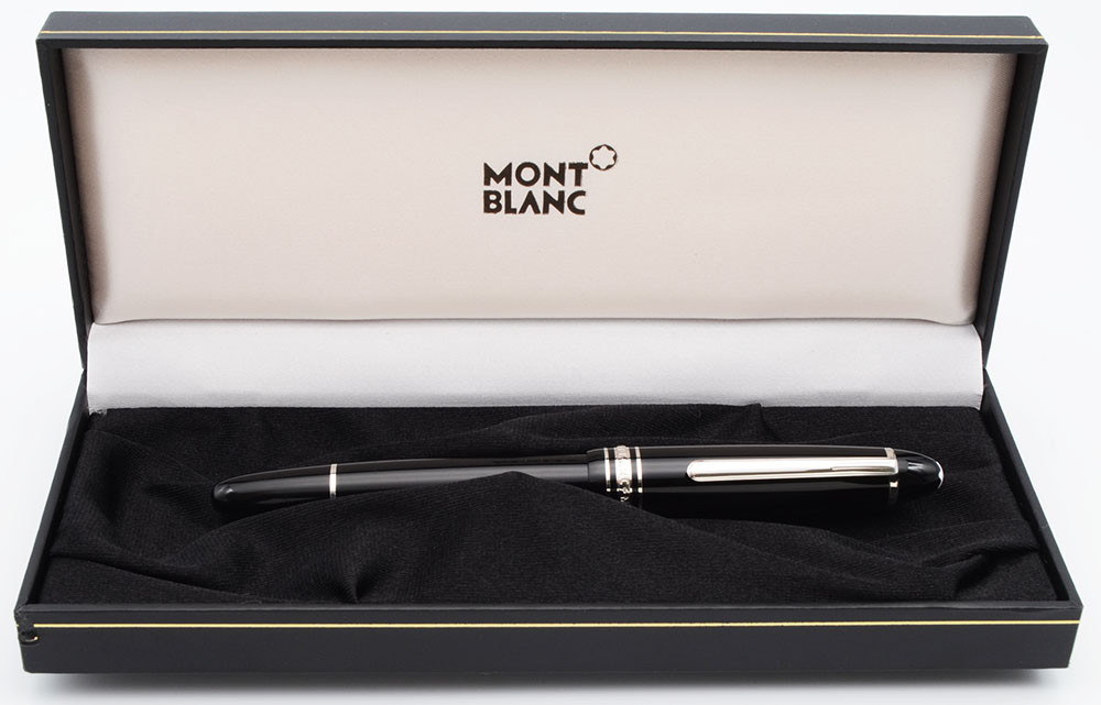Montblanc Meisterstuck 145 Rollerball - Black w Platinum Trim (Excellent +, In Box, Works Well)