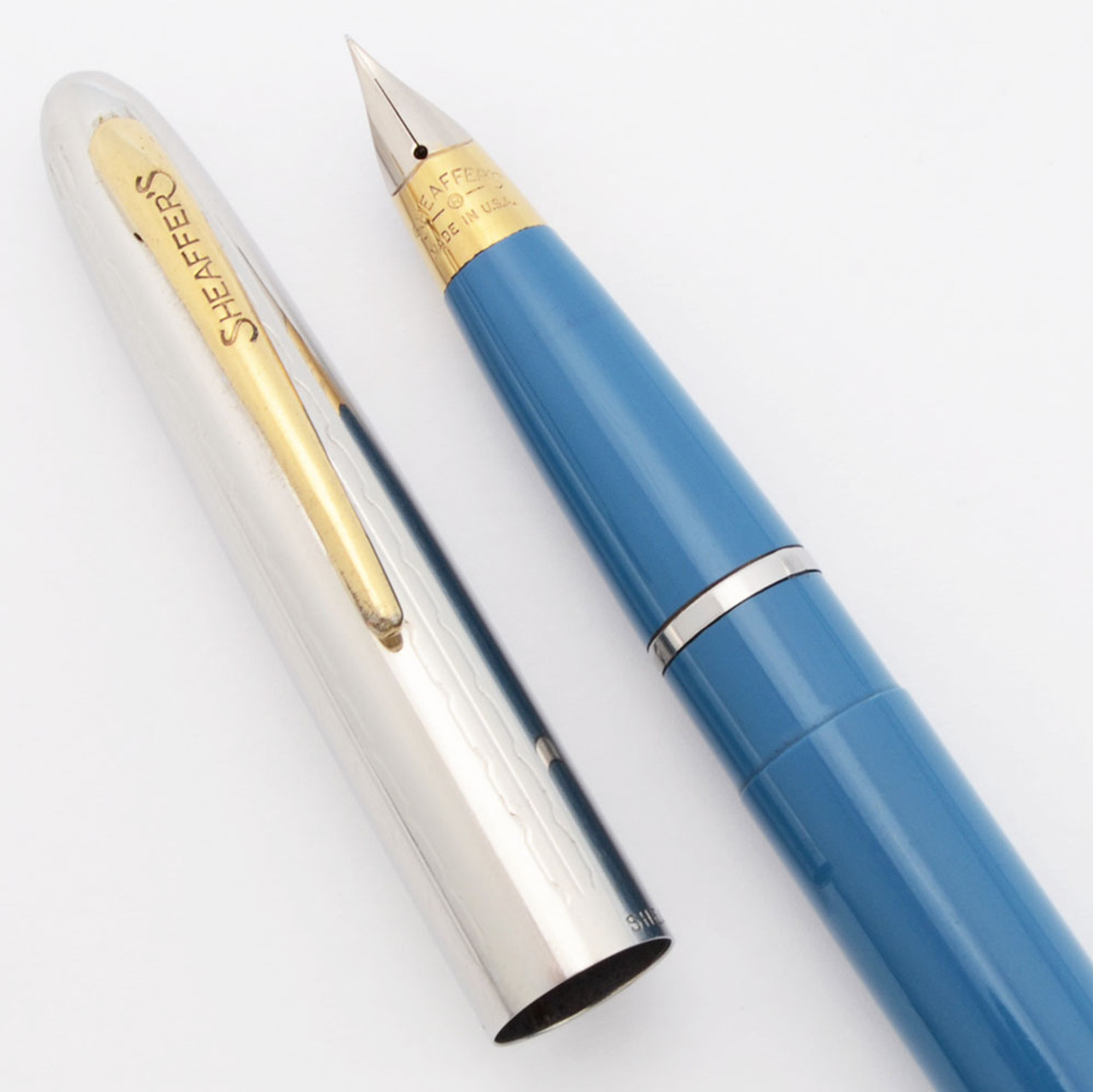 Vintage Sheaffer No Nonsense Fountain Pen (USA make) Blue