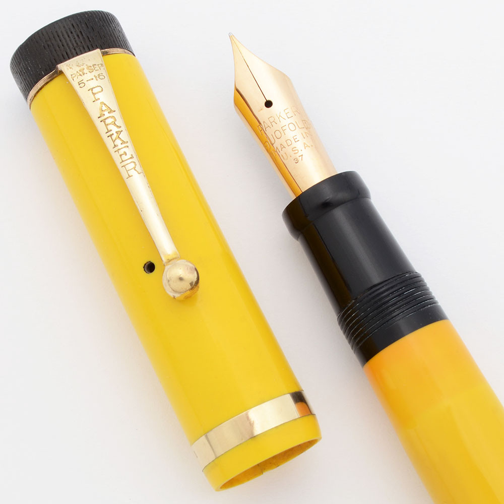 【PARKER】DUOFOLD イエロー 万年筆 Parker Duofold Centennial Mandarin Yellow Limited Edition Fountain