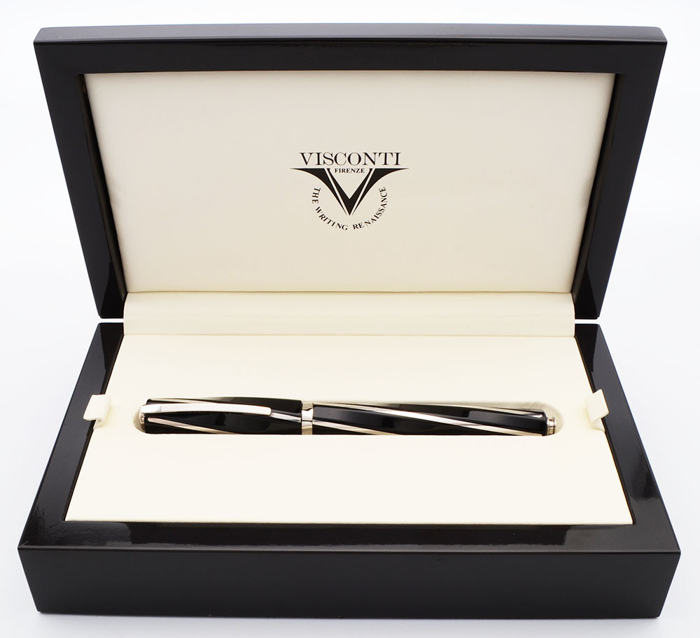 Visconti DIVINA 23K palladium nib 単体 Visconti Divina Maxi Fountain Pen - Black & Silver , 23k Palladium