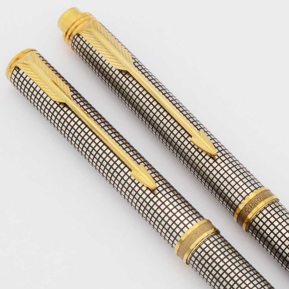 Parker 75 Premier Ballpoint & Pencil Set (France) - Sterling