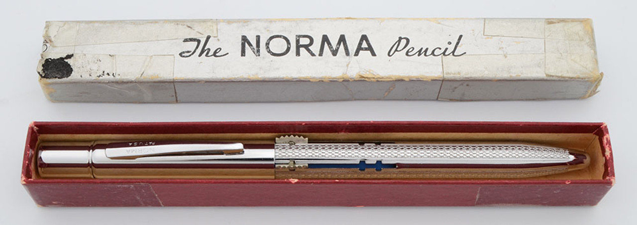 Norma Multi-Pencil  (1950s) - 4 Color, Chrome Plated w/Barleycorn Barrel (Excellent in Box, Working)