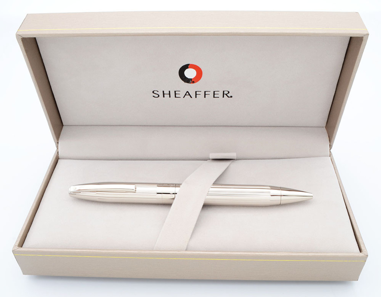 Sheaffer Legacy Heritage Ballpoint Pen (2003) - Deep Cut Palladium (Near Mint in Box, Works Well)