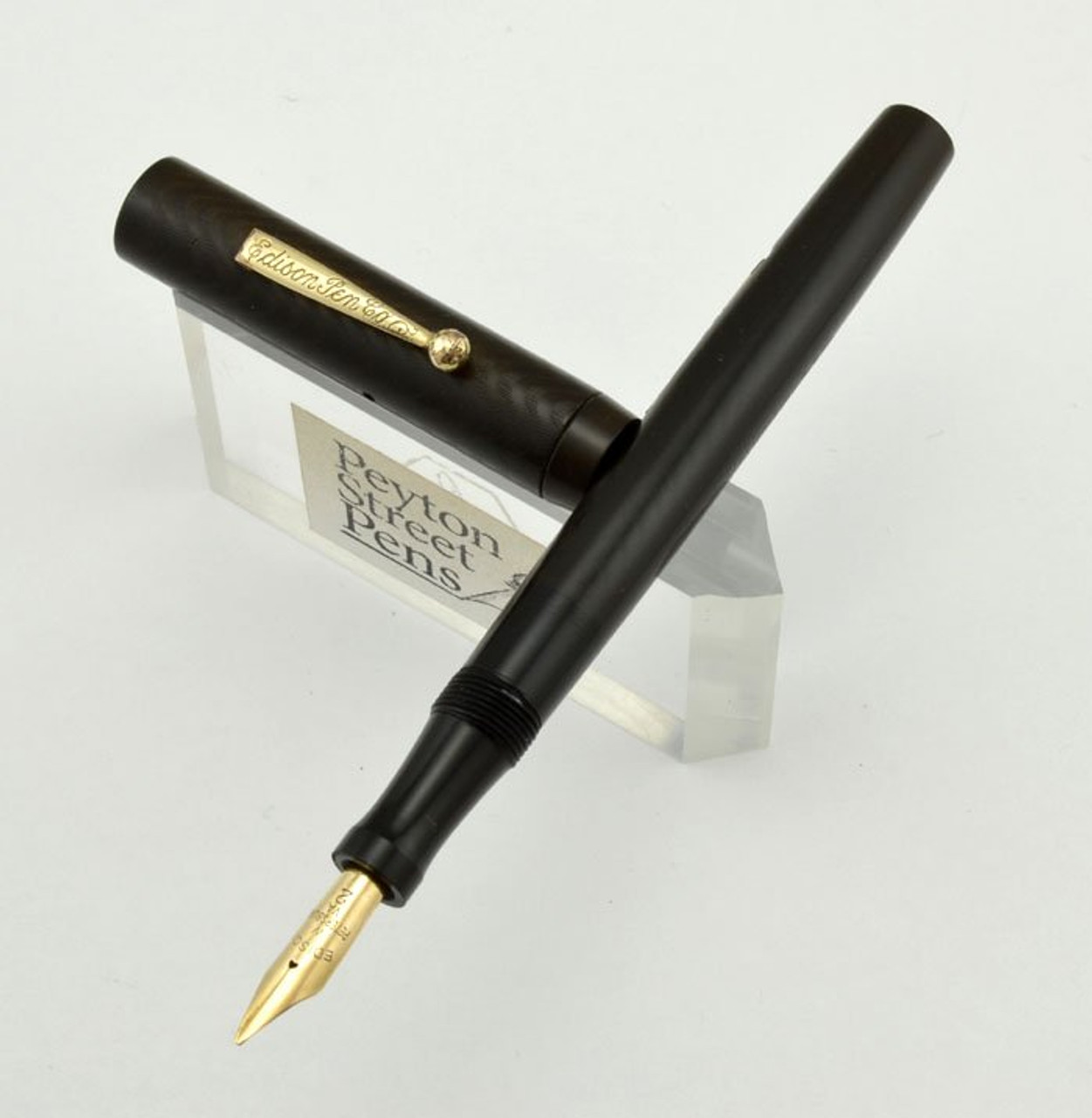 Edison Pen Co.Model 2 1/2 A  - BCHR Full Size, Lever Fill, Flexible Nib (Very Nice, Restored)