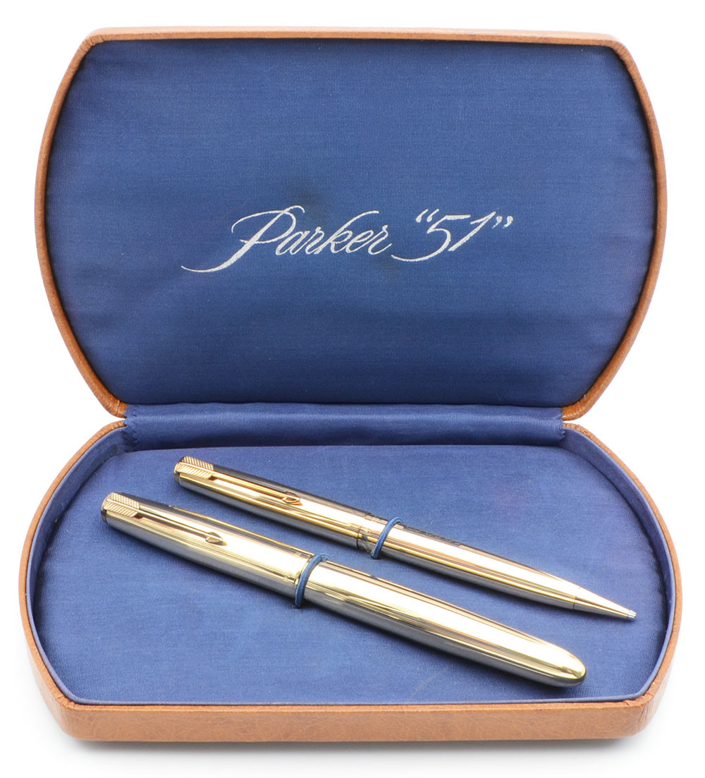 Parker 51 Aerometric Signet Fountain Pen & Pencil Set (1953