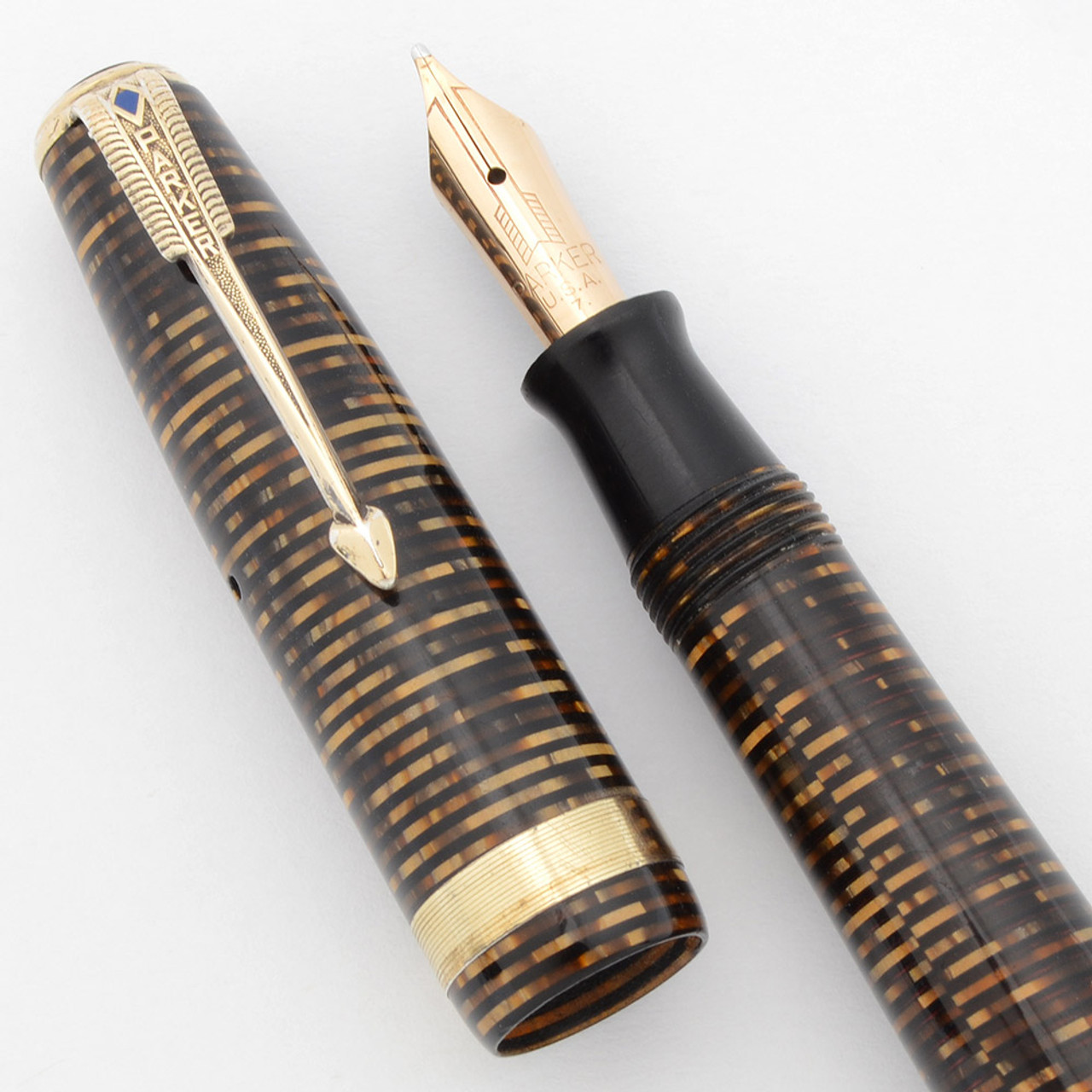 Parker Vacumatic Major Fountain Pen (1945) Golden Pearl