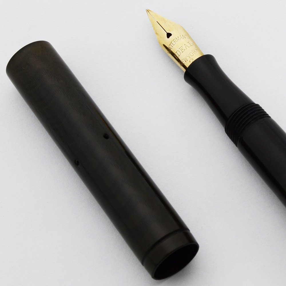 Waterman 52-1/2 V Fountain Pen - BCHR, Gold Trim, Flexible Fine Nib (Excellent, Restored)