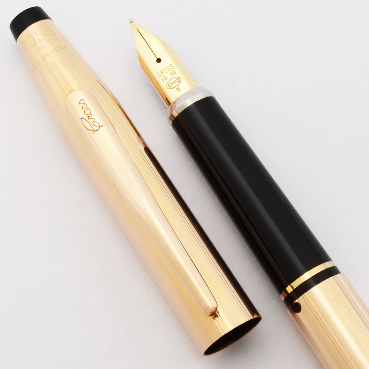 USA製 CORINTH コリンス MA-1 M ゴールド IDEAL 80s Cross Century (Classic) Fountain Pen (1980s) - Lined Gold