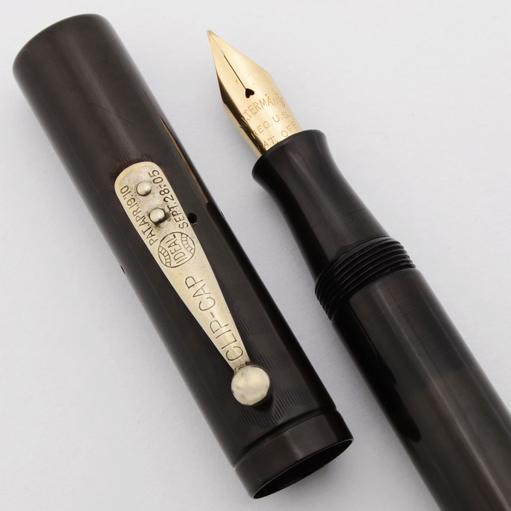 Waterman 56 Oversize Fountain Pen (1925) - BCHR, Steel Trim, Lever