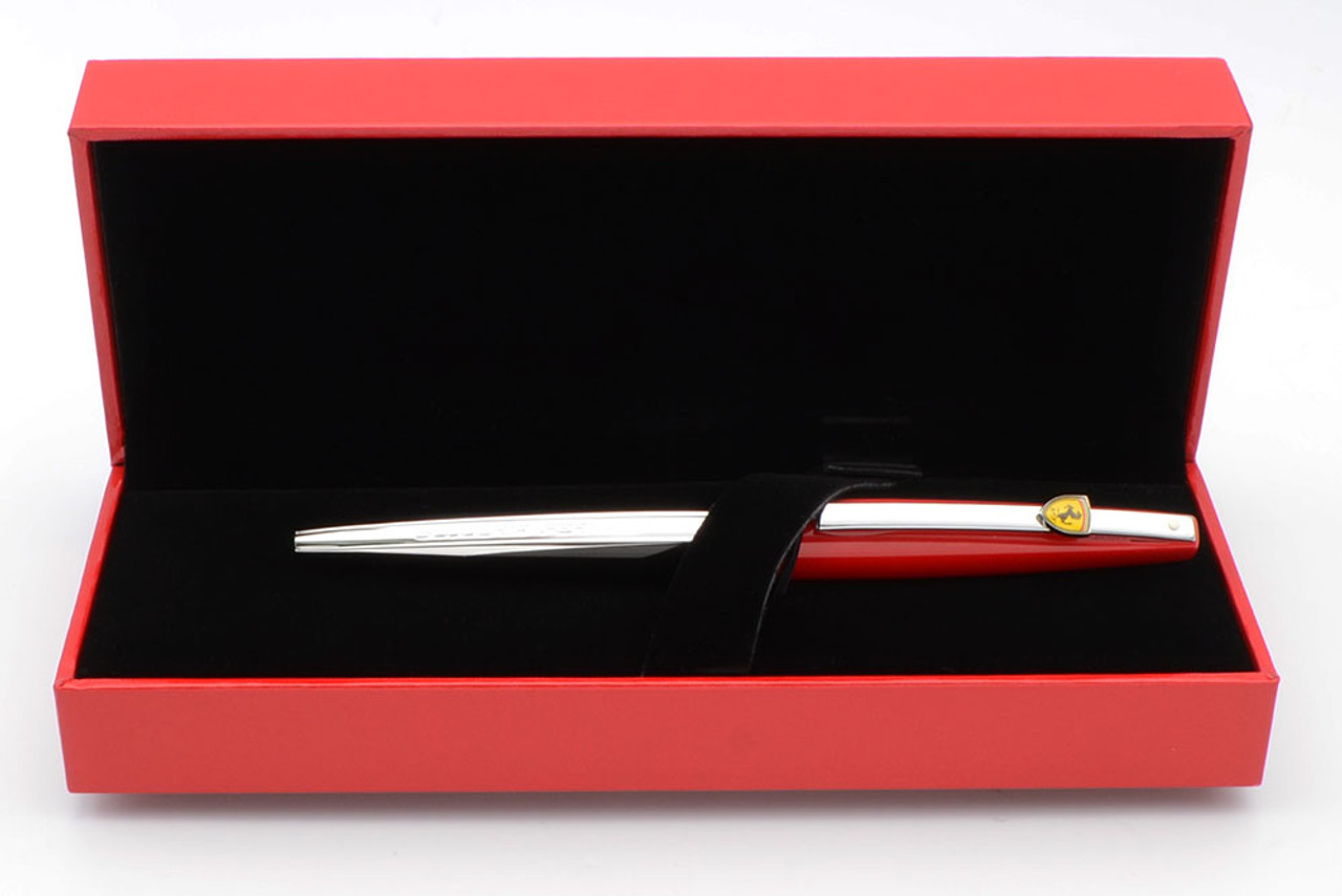 Sheaffer Scuderia Ferrari Taranis Ballpoint Pen  - Red/Black/Chrome (Near Mint, In Box, Works Well)
