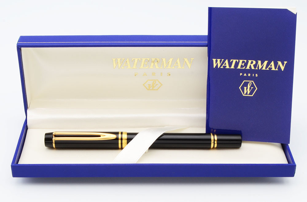 Waterman Le Man 200 Rollerball Pen (1985-2000) - Black w/GT