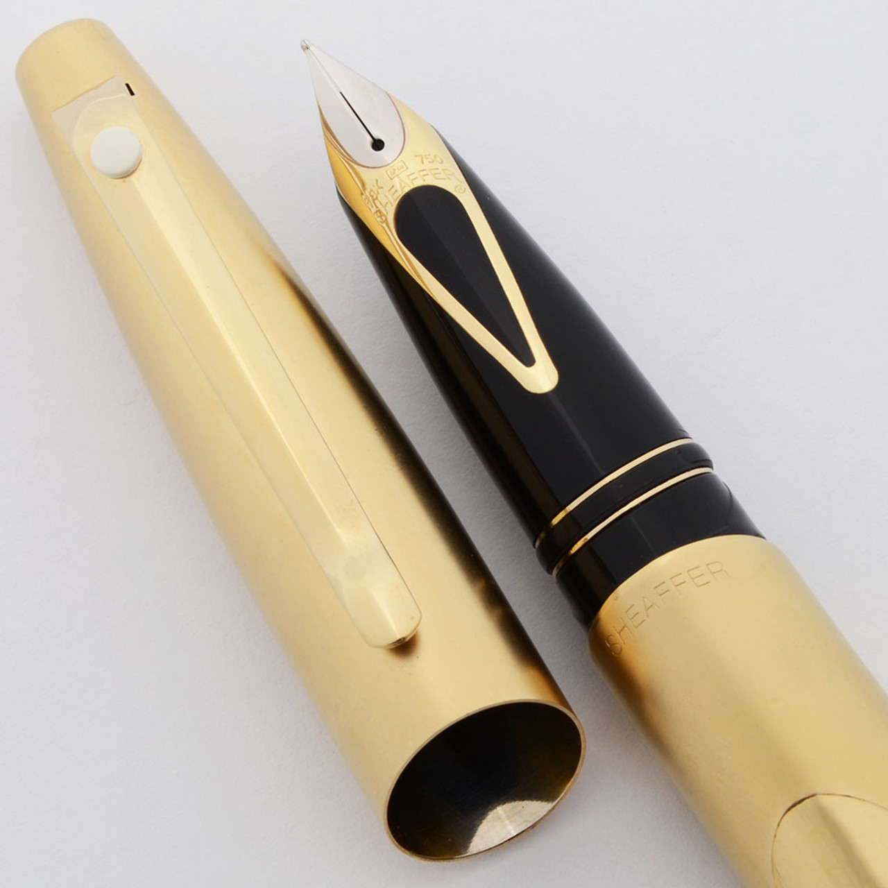 Sheaffer Intrigue Limited Edition Fountain Pen (297/350) - Gold Plated, Medium 18k Nib (Excellent, Includes Converter)