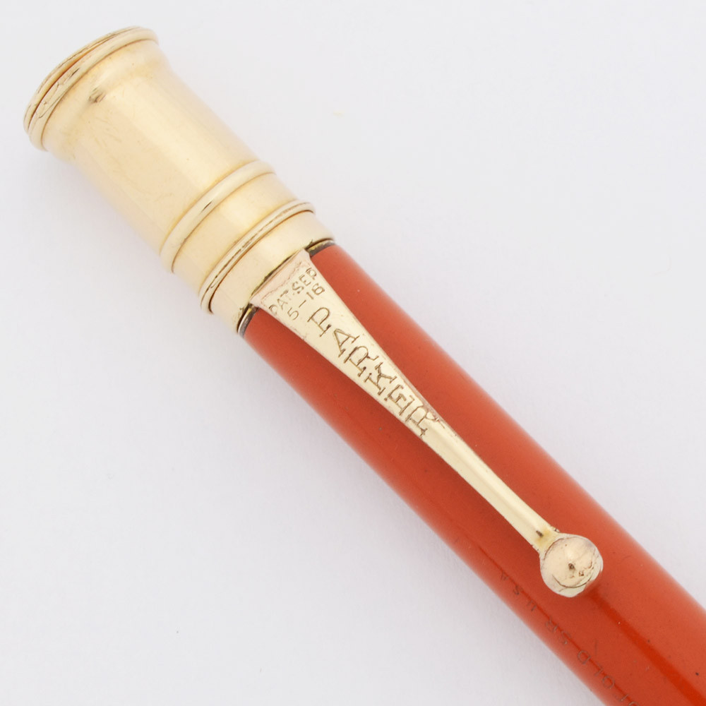 Parker Duofold Senior Pencil - Red, 1.1mm Leads (Excellent, Works