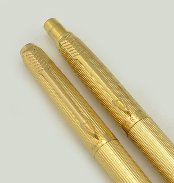 Parker Imperial Jotter Set - MP + BP, 1960s, Gold Plated, Lined
