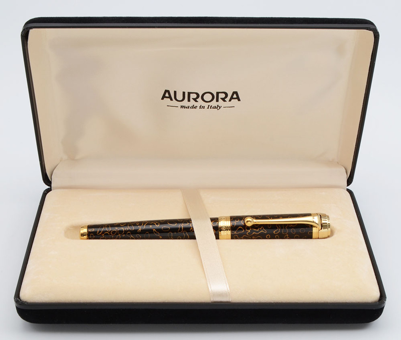Aurora Talentum Kara-Nuri Urushi Fountain Pen - Black w Gold