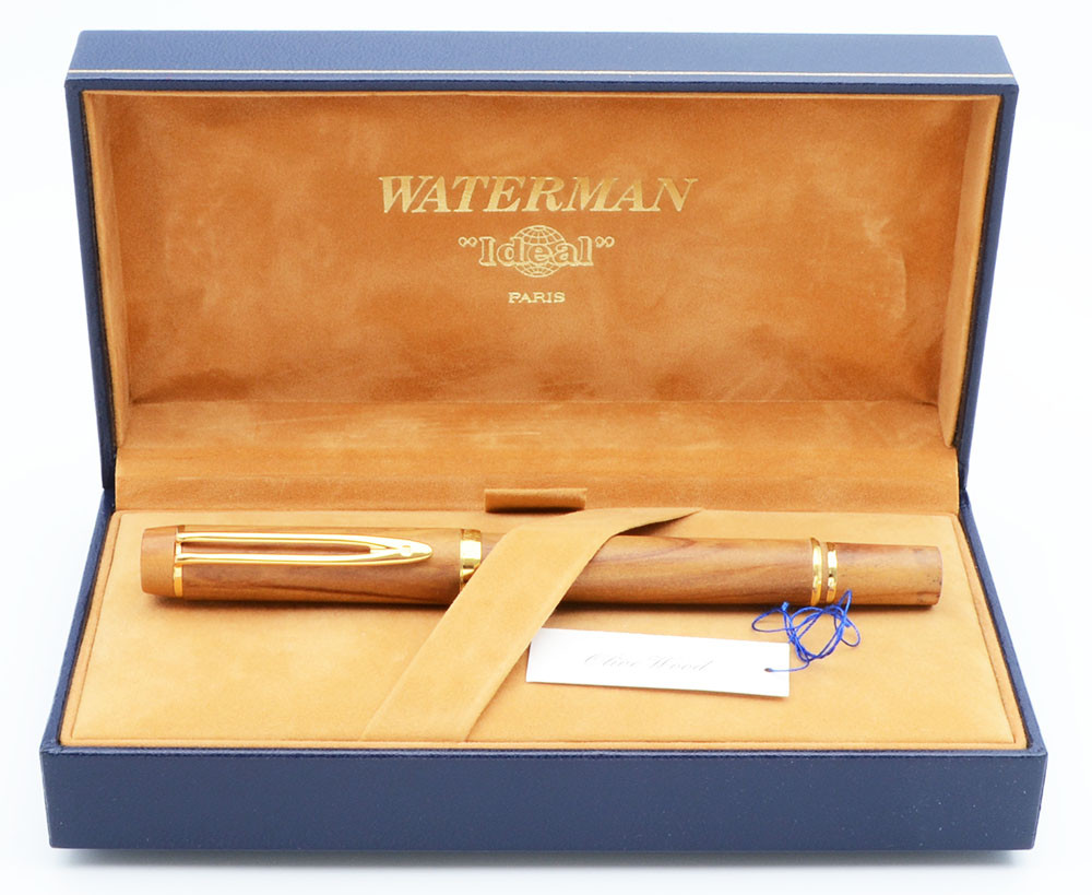 Waterman Le Man 100 Fontainebleau Fountain Pen - Olive Wood, C/C