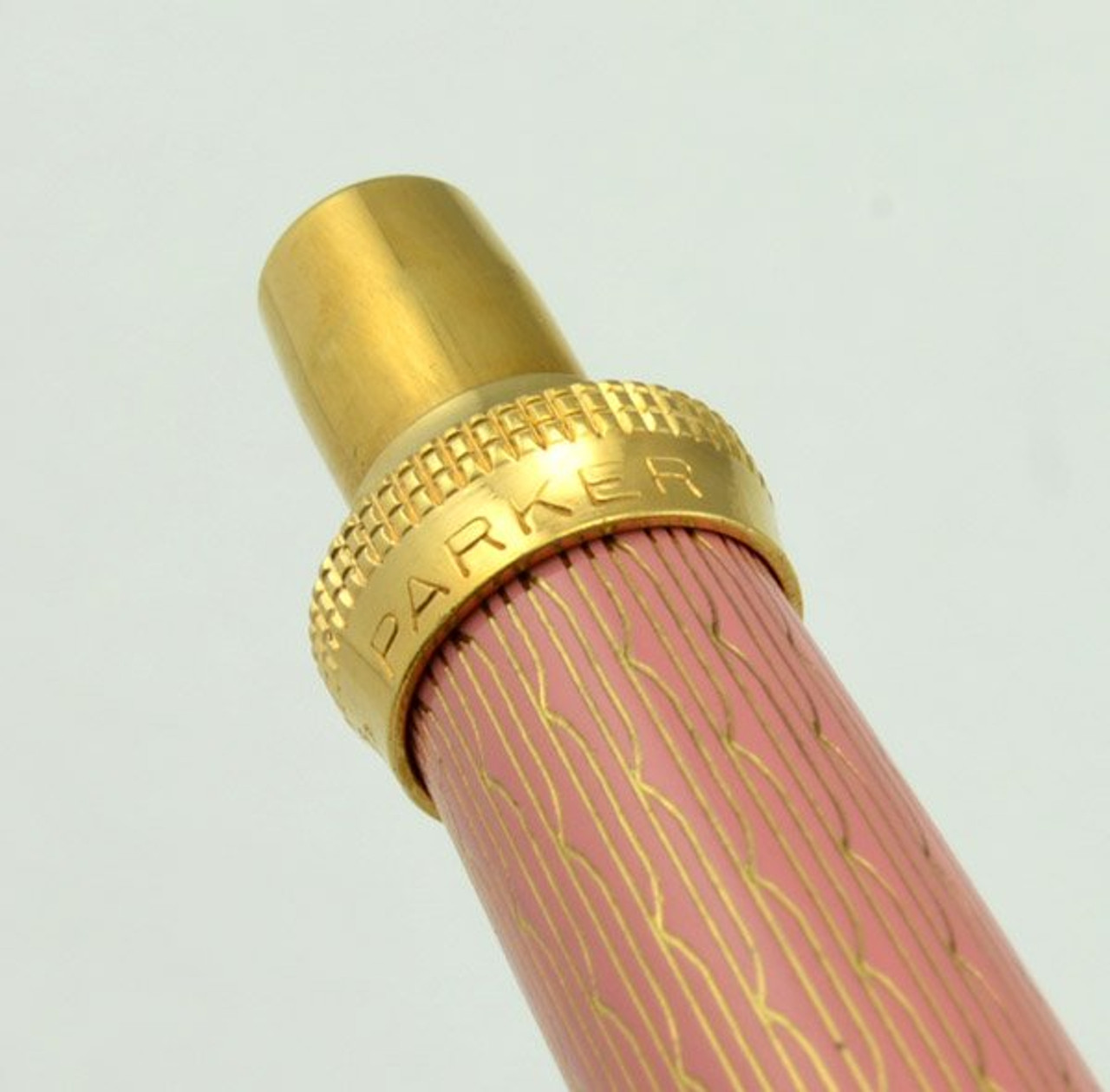 Parker Princess (Jotter) Ballpoint - Pink with Gold Trim (Near Mint w Price Sticker)