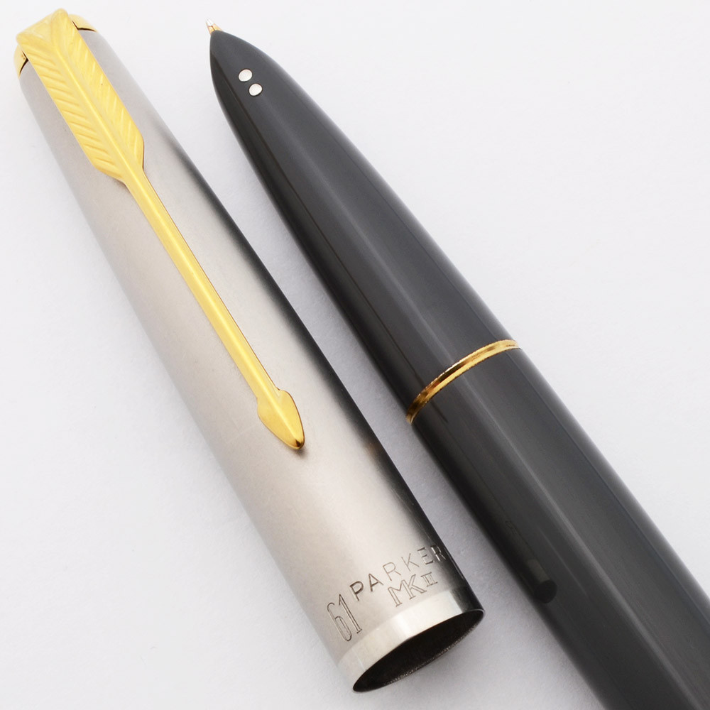 Parker 61 Mk II Aerometric Fountain Pen (Argentina 195962) Grey w