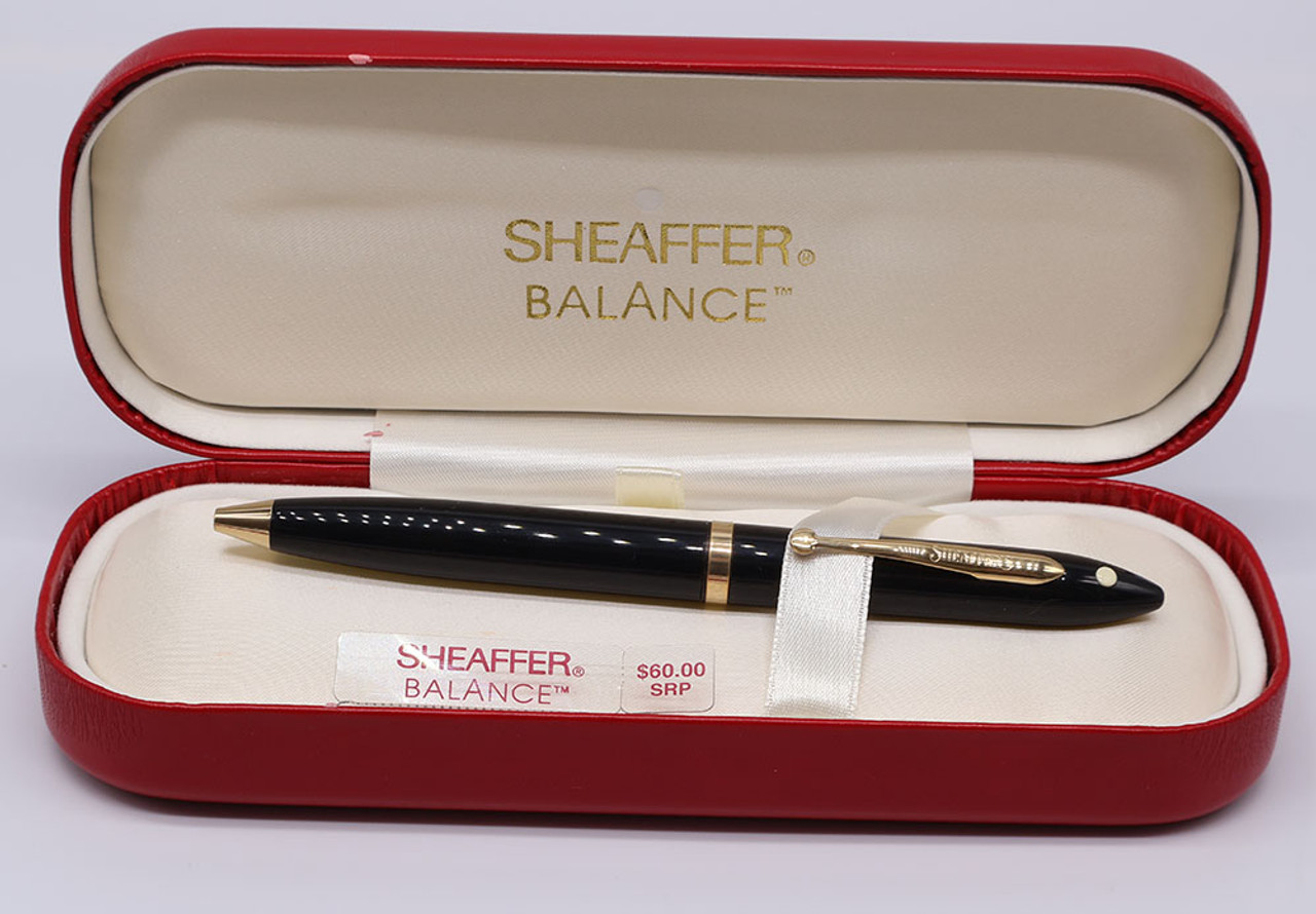 Sheaffer Balance II SE Ballpoint Pen (1998) - Black, Gold Trim (Near Mint in Box, Works Well)