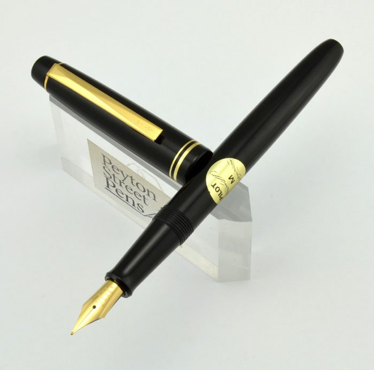 Pilot 78G Fountain Pen - Black, Medium, with Converter (Excellent)