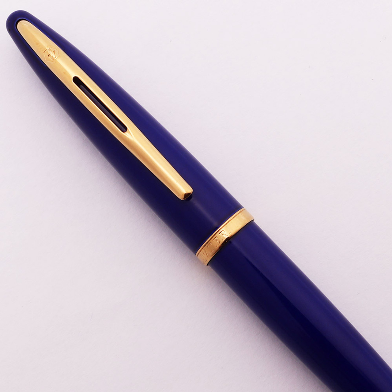 Waterman Carene Ballpoint Pen - Abyss Blue, Gold Trim (Excellent, Works Well)