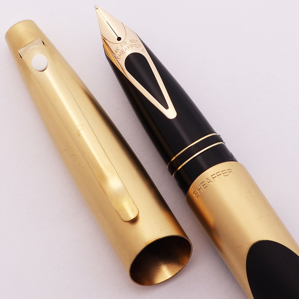 Sheaffer Intrigue #611 Fountain Pen (2000) - Matte Gold and Black