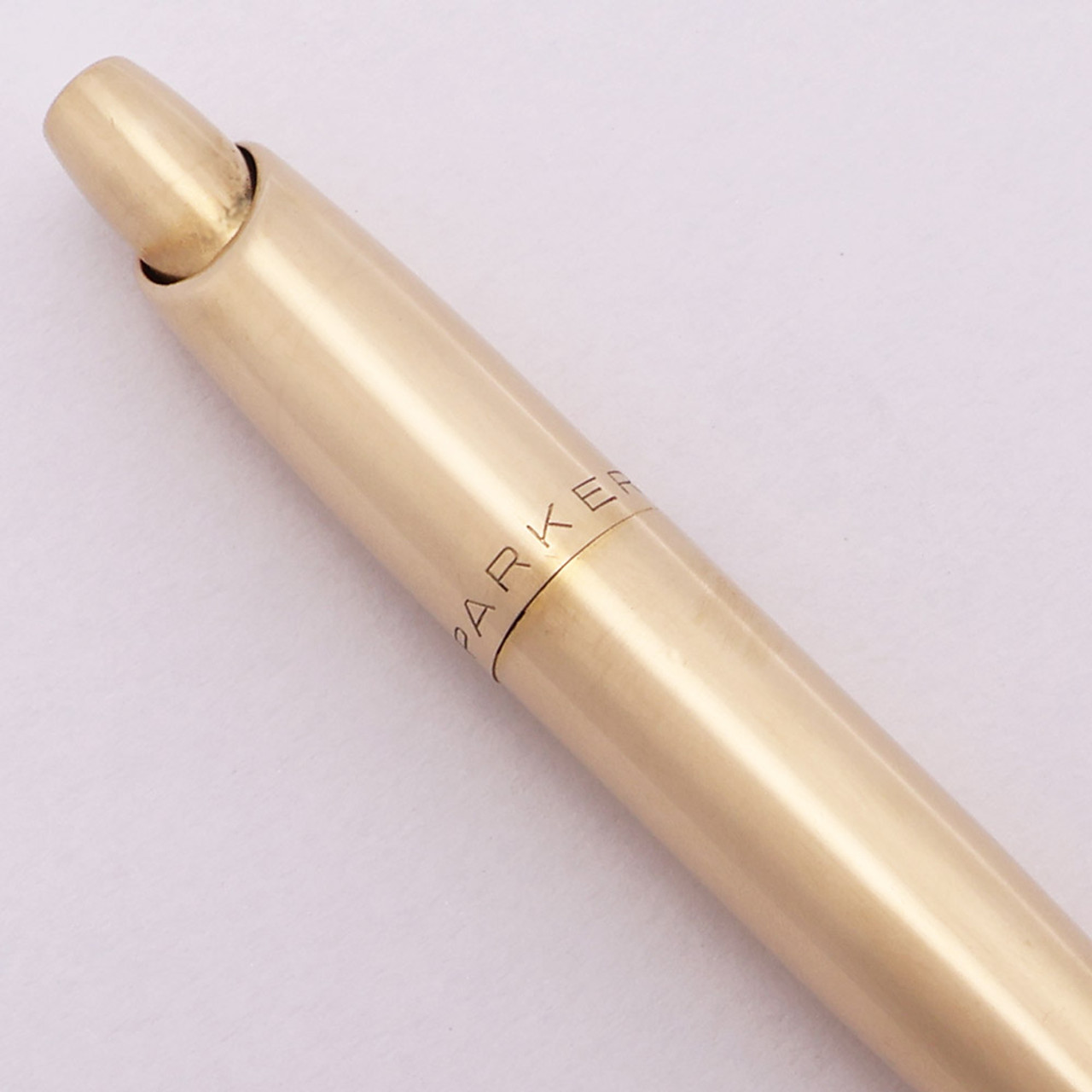 Parker Minim Ballpoint Pen (1957-62) - Solid 14k Gold, Smooth Finish, Retractable (Excellent, Works Well)