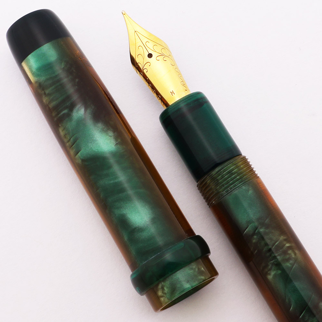 PSPW Prototype for JoWo 6 Nibs - Conway Stewart Emerald Green, Dark Teal Ends  (New)