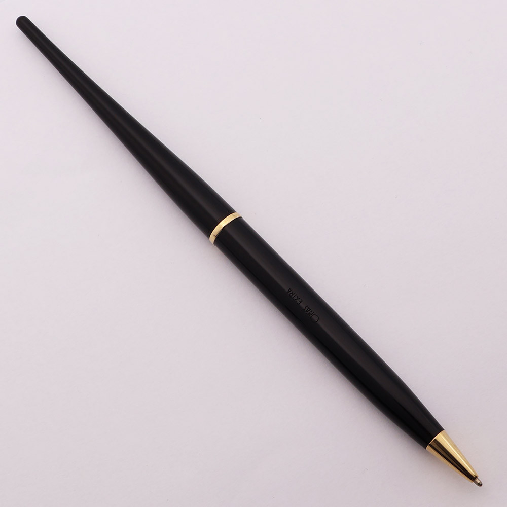 Omas Extra Ballpoint Pen - Desk Model (No Cap or Base), Black w/GT