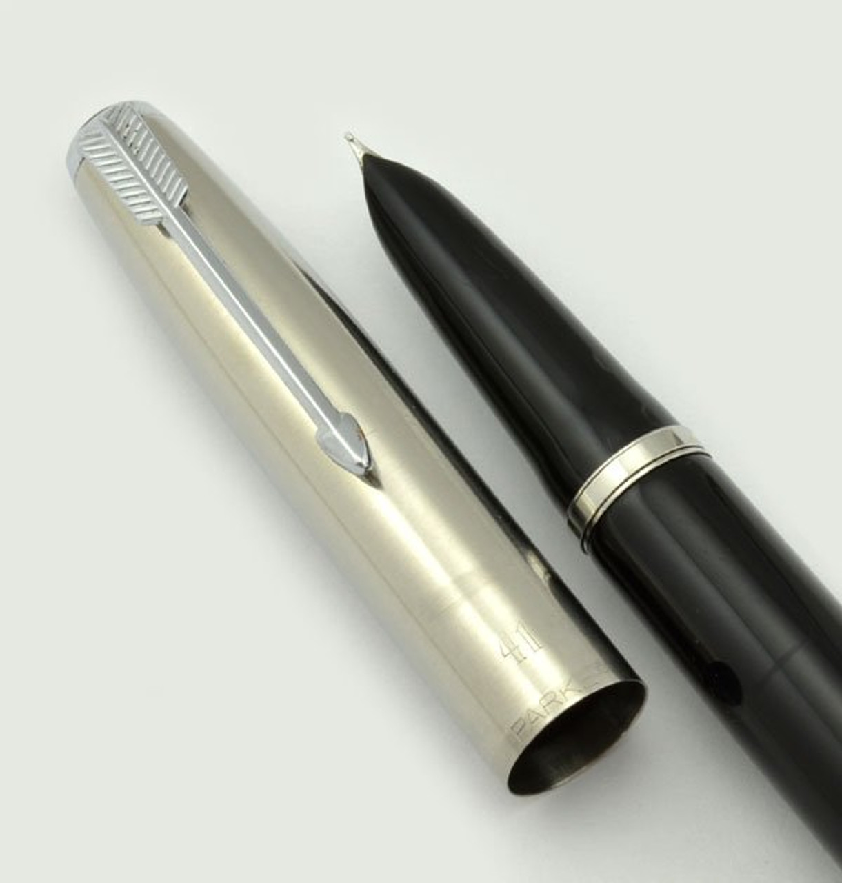 Parker 41 Aerometric Fountain Pen - Black, Fine (Very Nice)