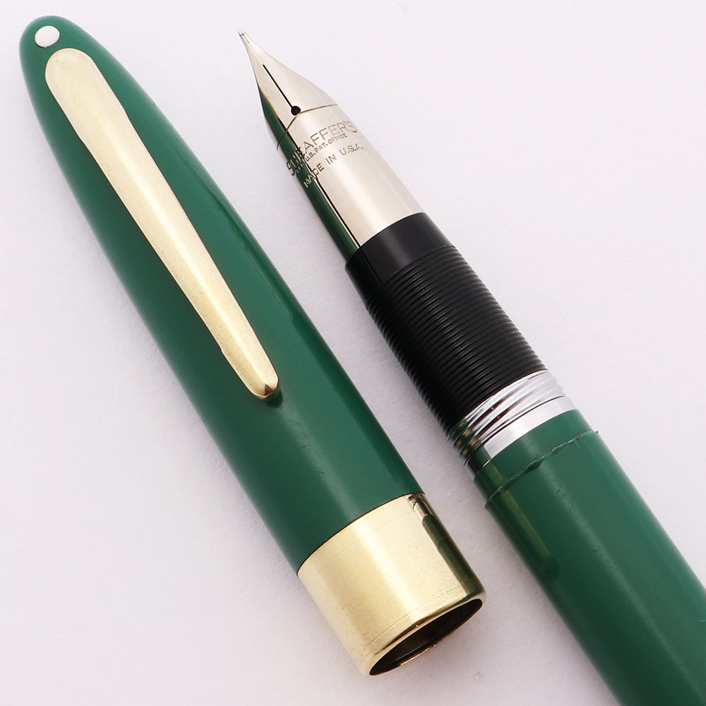 Sheaffer Statesman Snorkel (1950s) - Pastel Green, Fine Triumph