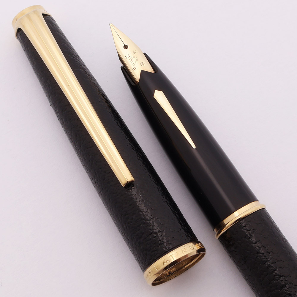 PLATINUM 万年筆 Fountain pen 14K ビンテージ Platinum Sheep Fountain Pen (1960-70s) - Black, 14k Medium Nib