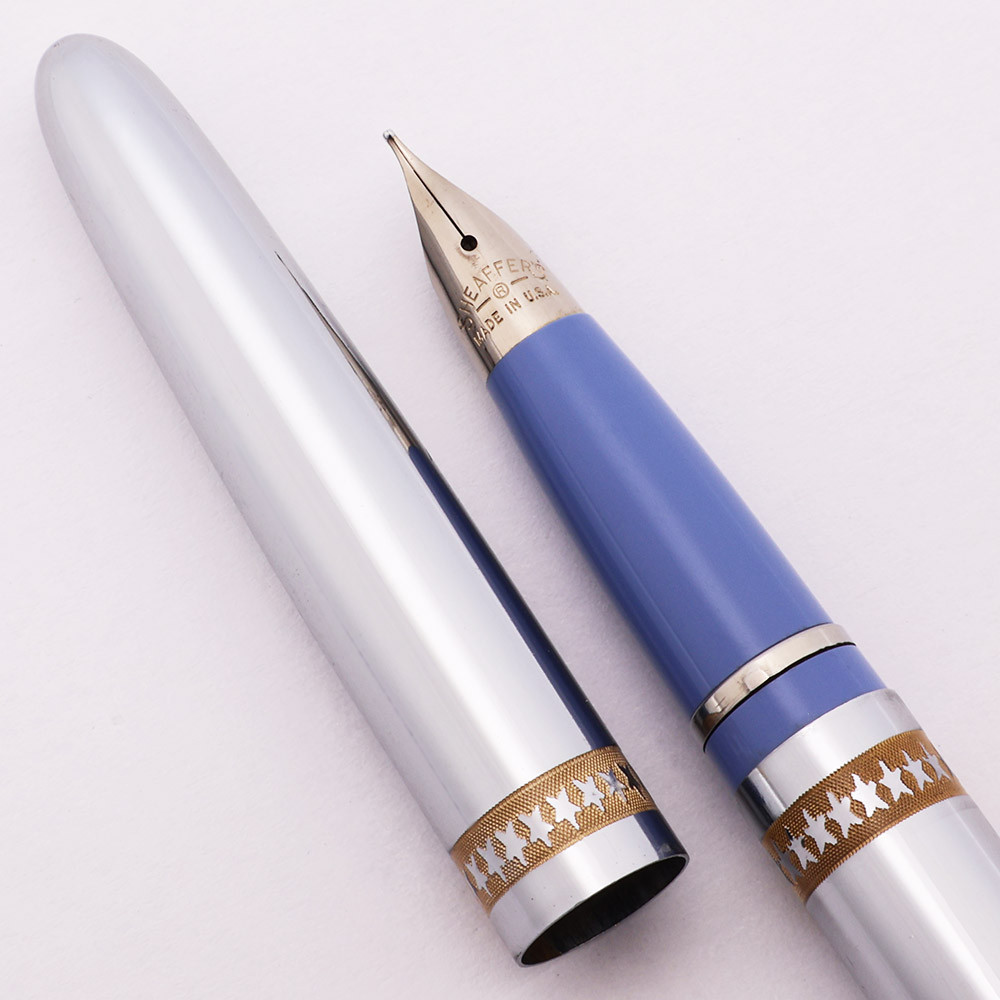 Lady Sheaffer Skripsert (1960s) - Chrome w GF Star Bands