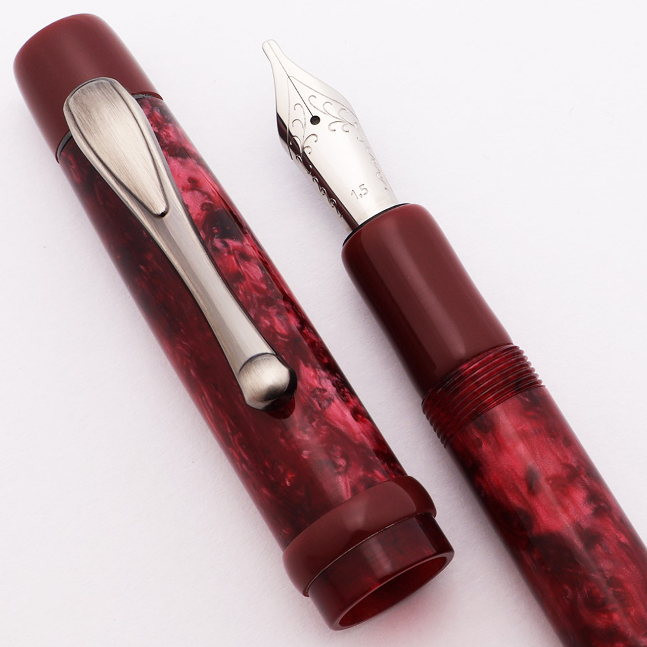 PSPW Prototype for JoWo 6 Nibs - Conway Stewart "Burgundy Blush" w Clip, C/C (New)