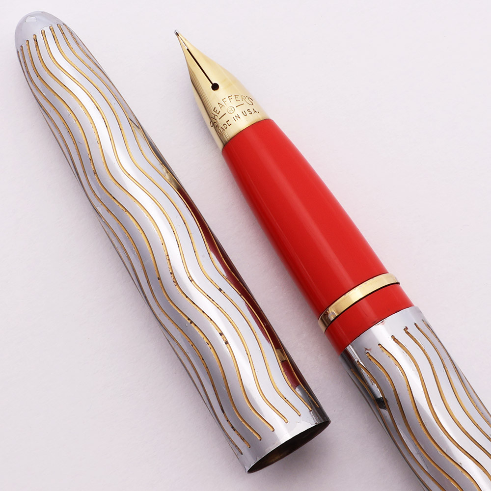 Lady Sheaffer I Skripsert (1960s) - Tweed w/Red Section, Cartridge