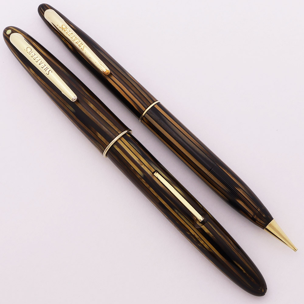 Sheaffer 875 Sovereign II Fountain Pen Set (1946-47) - Brown