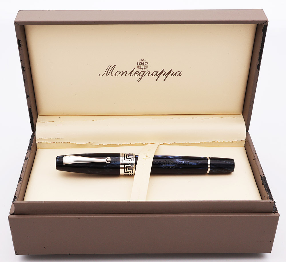 Montegrappa Extra 1930 Fountain Pen - Dark Blue Celluloid, Piston