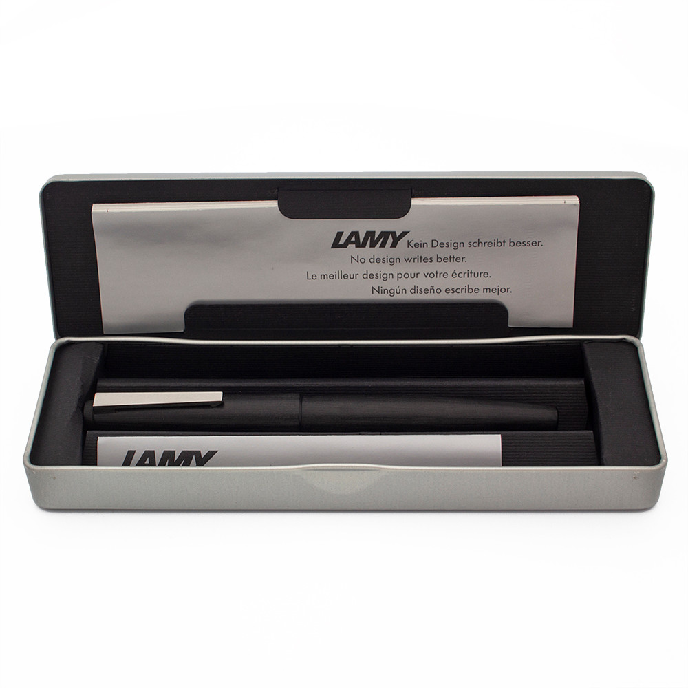 Lamy 2000 Fountain Pen - Black Makrolon, Piston Fill, 14k EF Nib