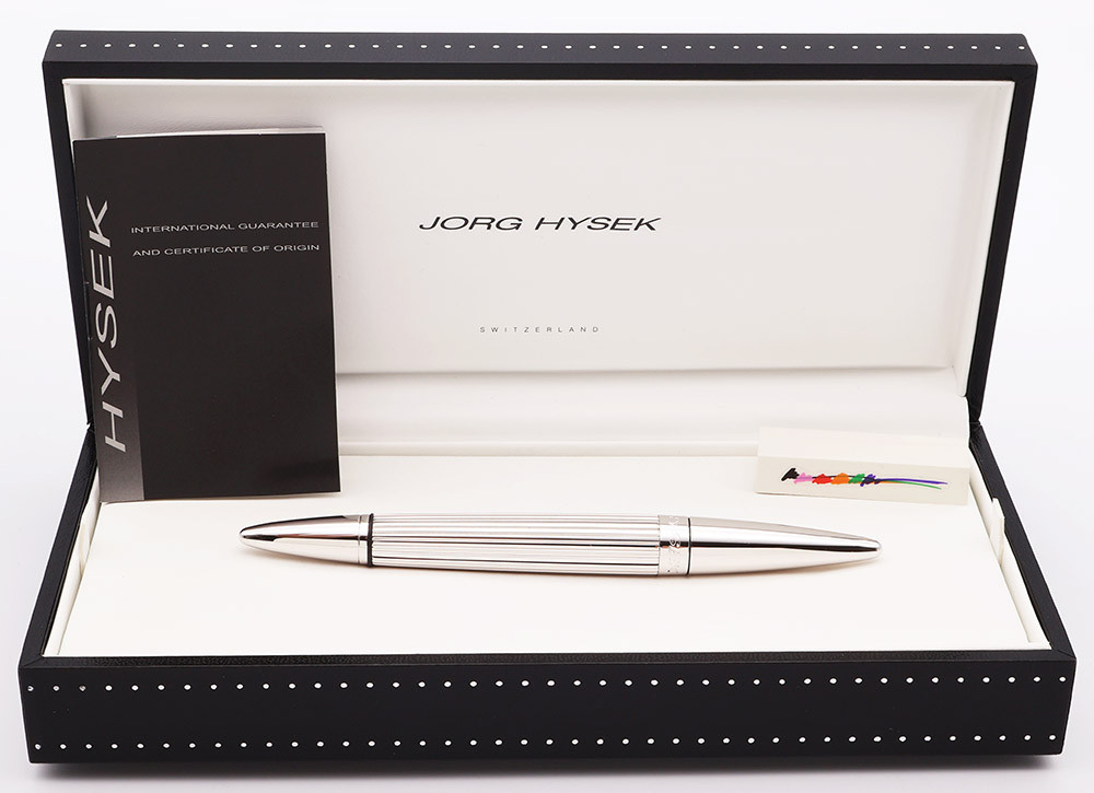 Jorg Hysek Fountain Pen - Unique Design w Leather Sheath, 18k