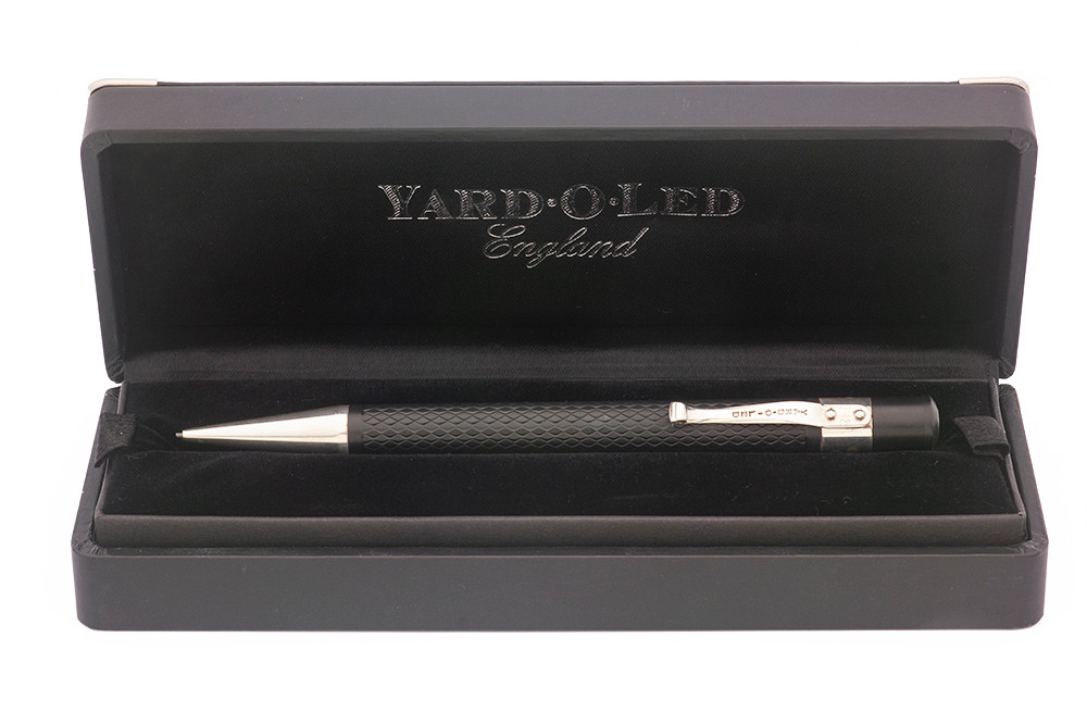 Yard-O-Led Retro Mechanical Pencil - Black Barleycorn Pattern w