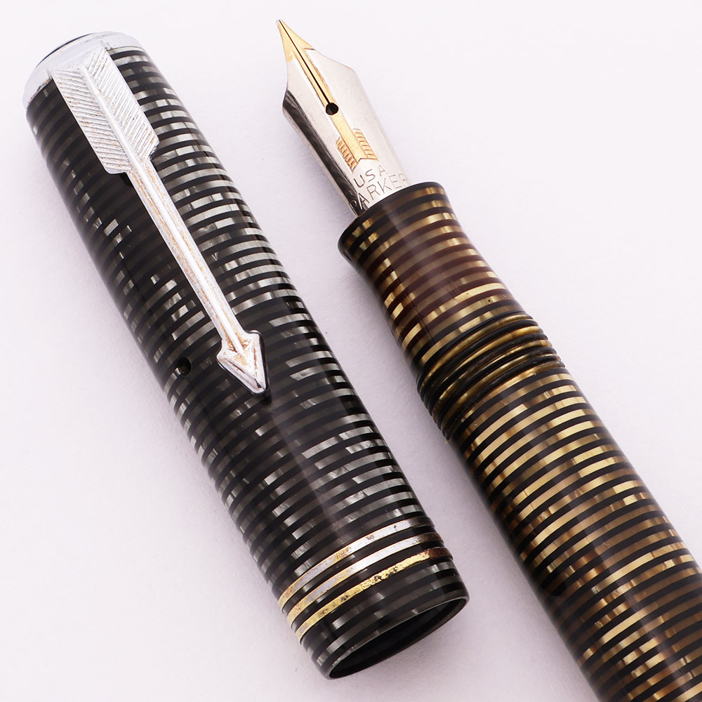 Parker Vacumatic Standard Fountain Pen (1933) - Opaque Grey