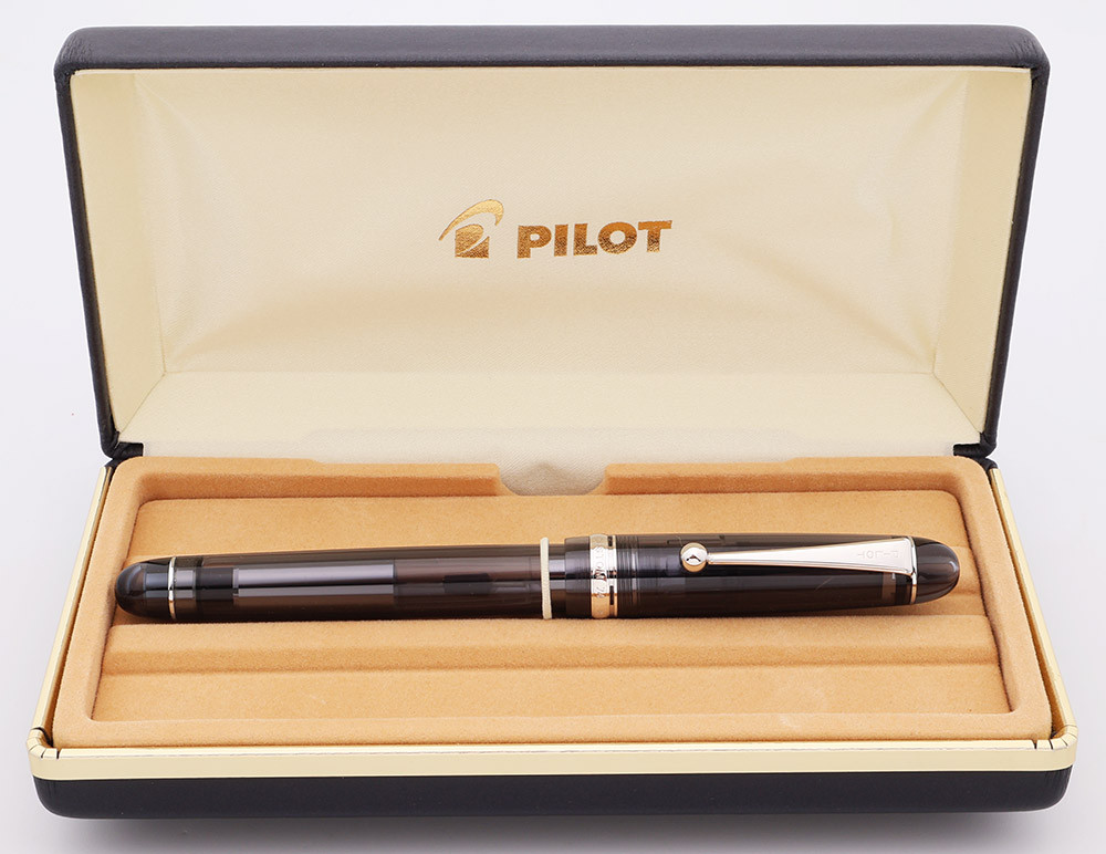 極美品✨パイロット PILOT CUSTOM 74 14k 585 SU Pilot Custom 74 Fountain Pen (2010) - Clear Smoke, Rhodium Trim, C