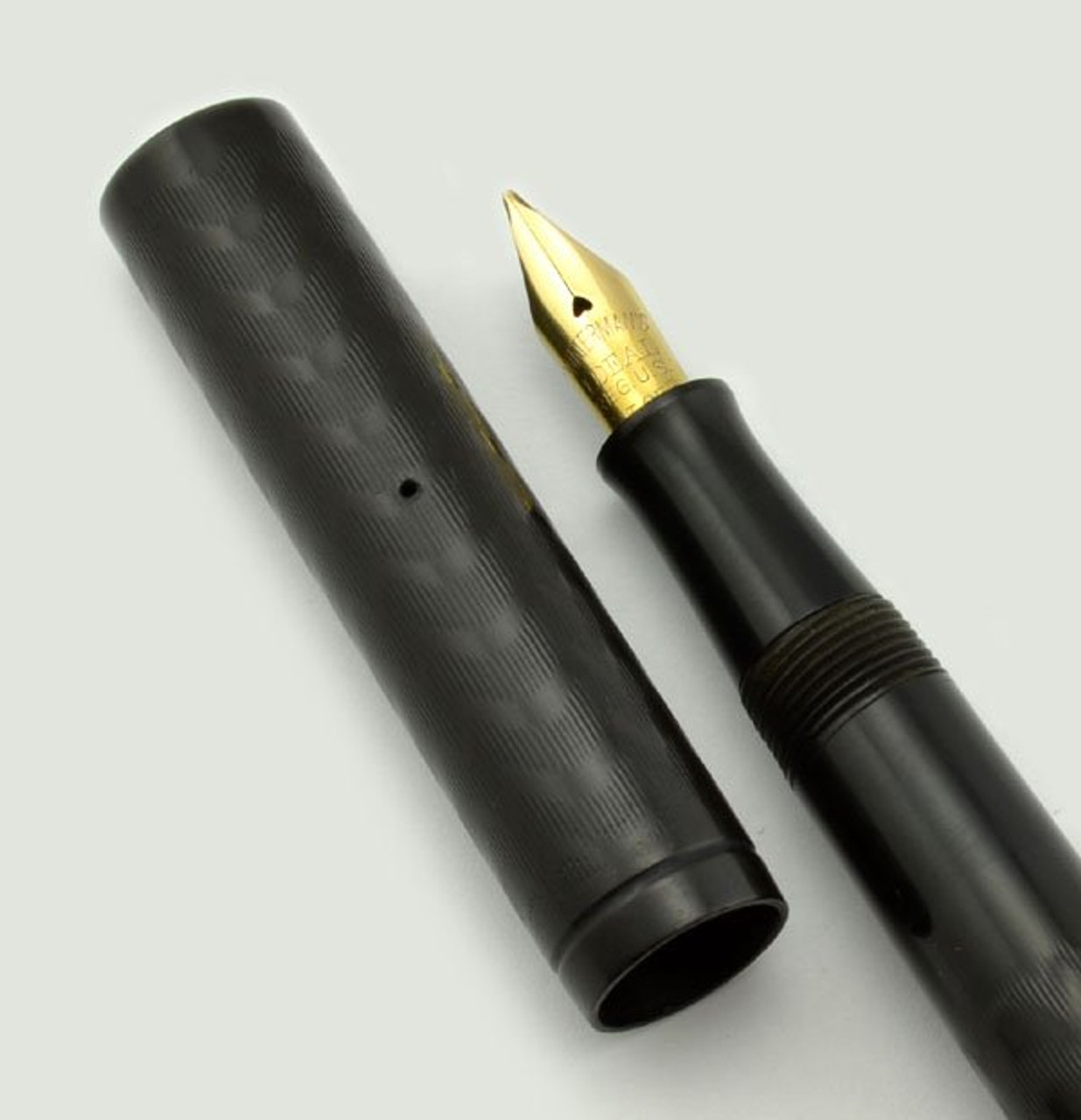 Waterman 52 Fountain Pen - BCHR, Nickel Trim, Full Flex #2 Nib, Missing Clip (Excellent, Restored)