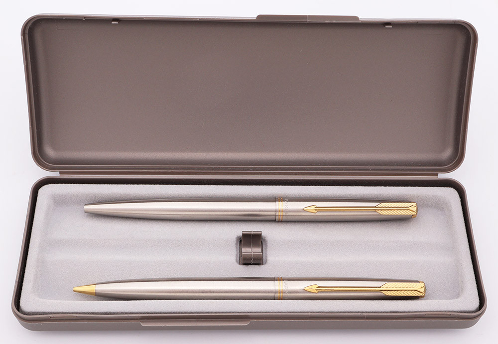 Parker 61 Ballpoint Pen and Pencil Set - Flighter Style w/ Gold