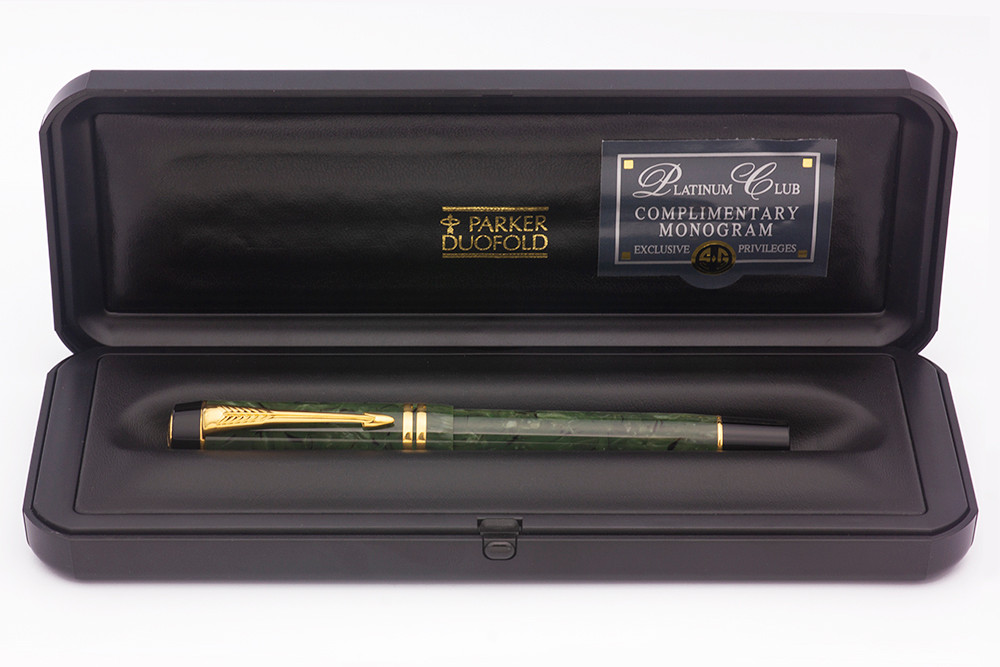 Parker Duofold Centennial Fountain Pen (1996) - Jade Green, Mk II