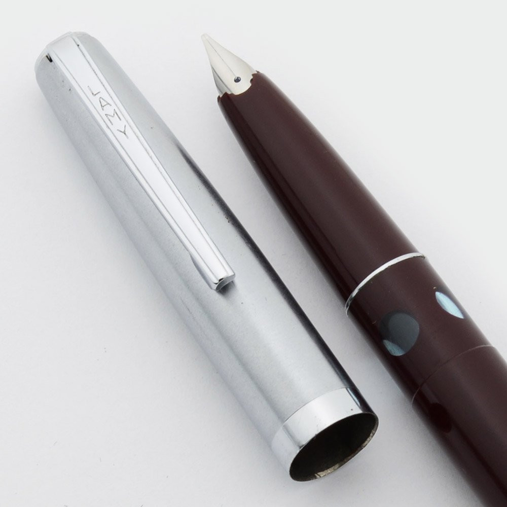 Lamy Ratio 46FK Fountain Pen (1960s) - Black w/Silver Trim, Piston