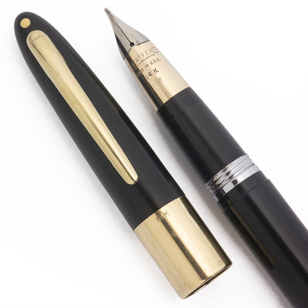 Sheaffer Autograph Snorkel Fountain Pen (1952-59) - Black, 14k Cap