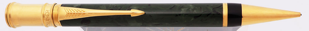 Parker Duofold Centennial Mechanical Pencil (1996) - Jade Green w GT, Mk II, 0.7mm (Excellent, Works Well)