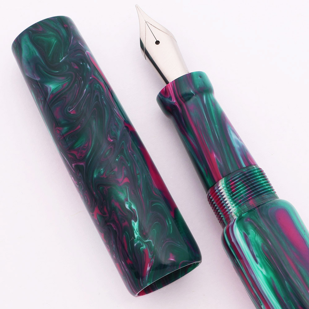 Ranga Grand Abhimanyu Premium Resin Fountain Pen - No Clip, JoWo 6 Nibs, Cartridge/Converter/Eyedropper