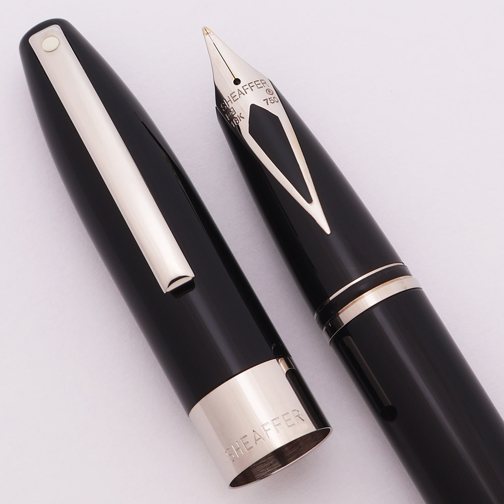 Sheaffer Legacy Heritage Fountain Pen (2000s)- Black w/Rhodium